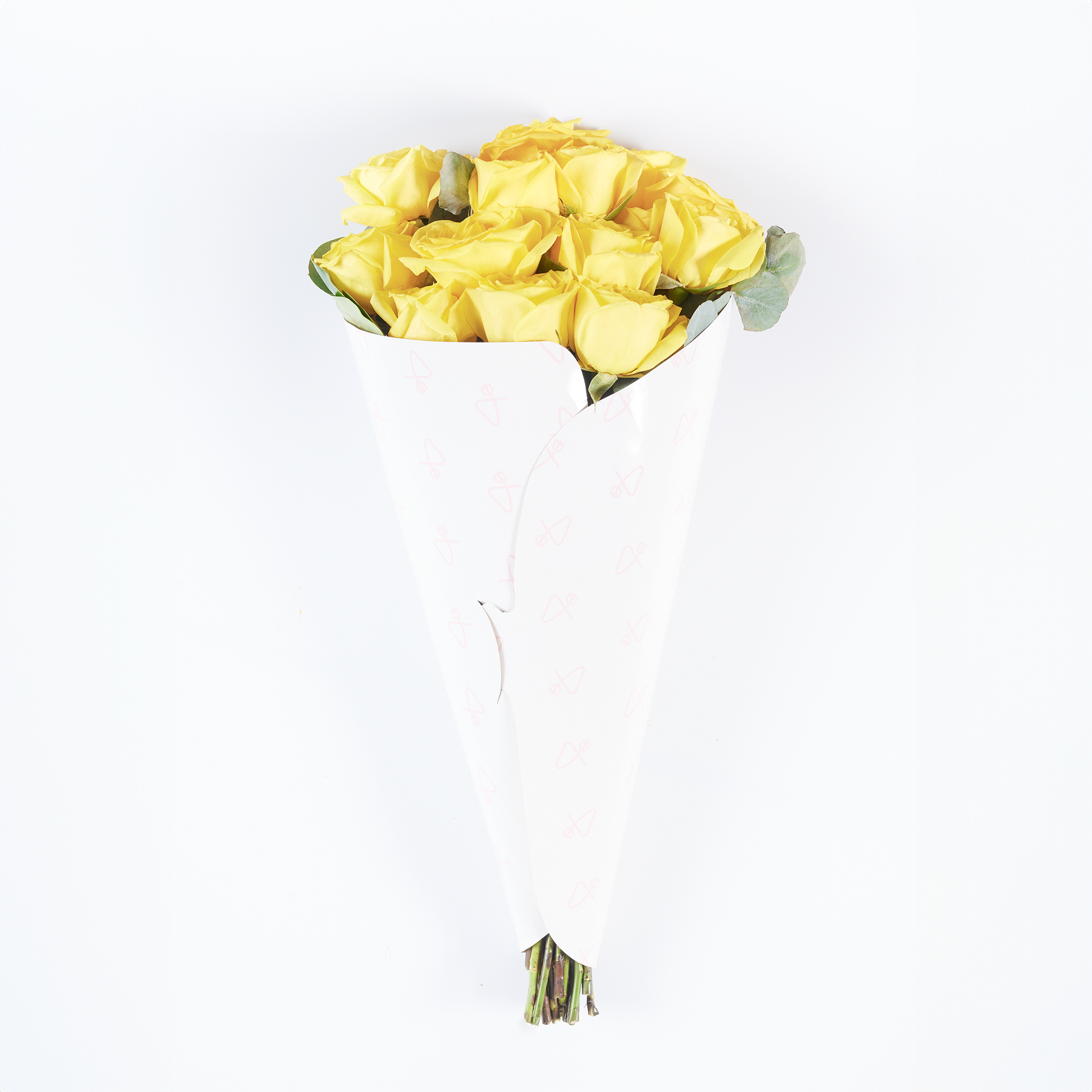 Flower bouquet front size