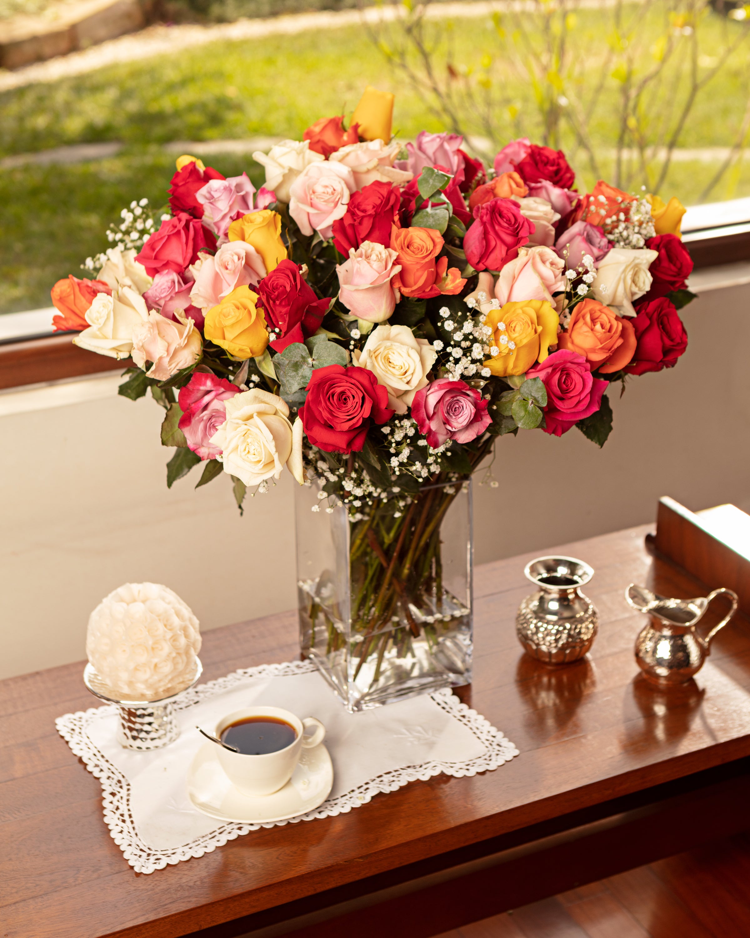 Bouquet of assorted roses – Aquarossa Farms