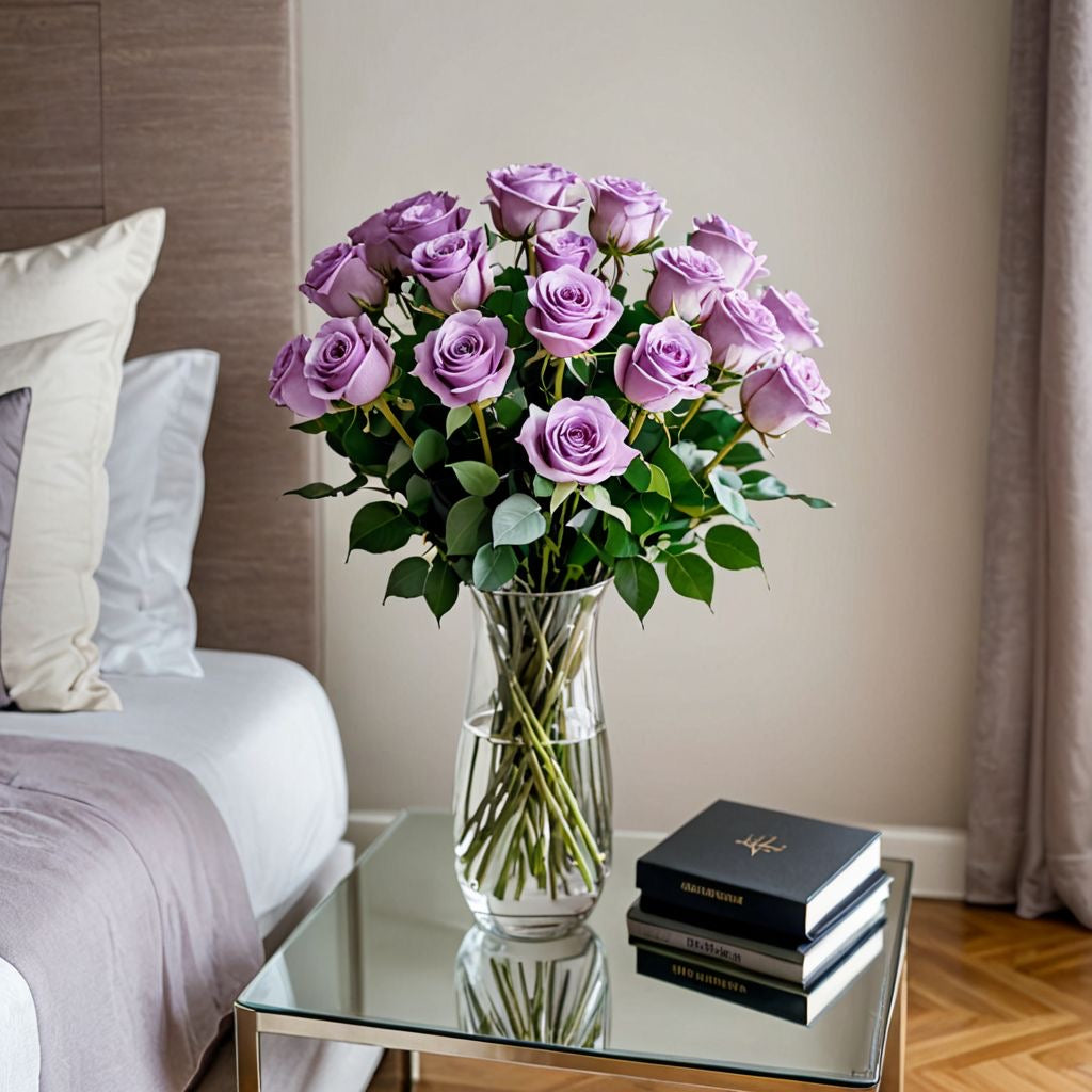 Bouquet of lavender roses