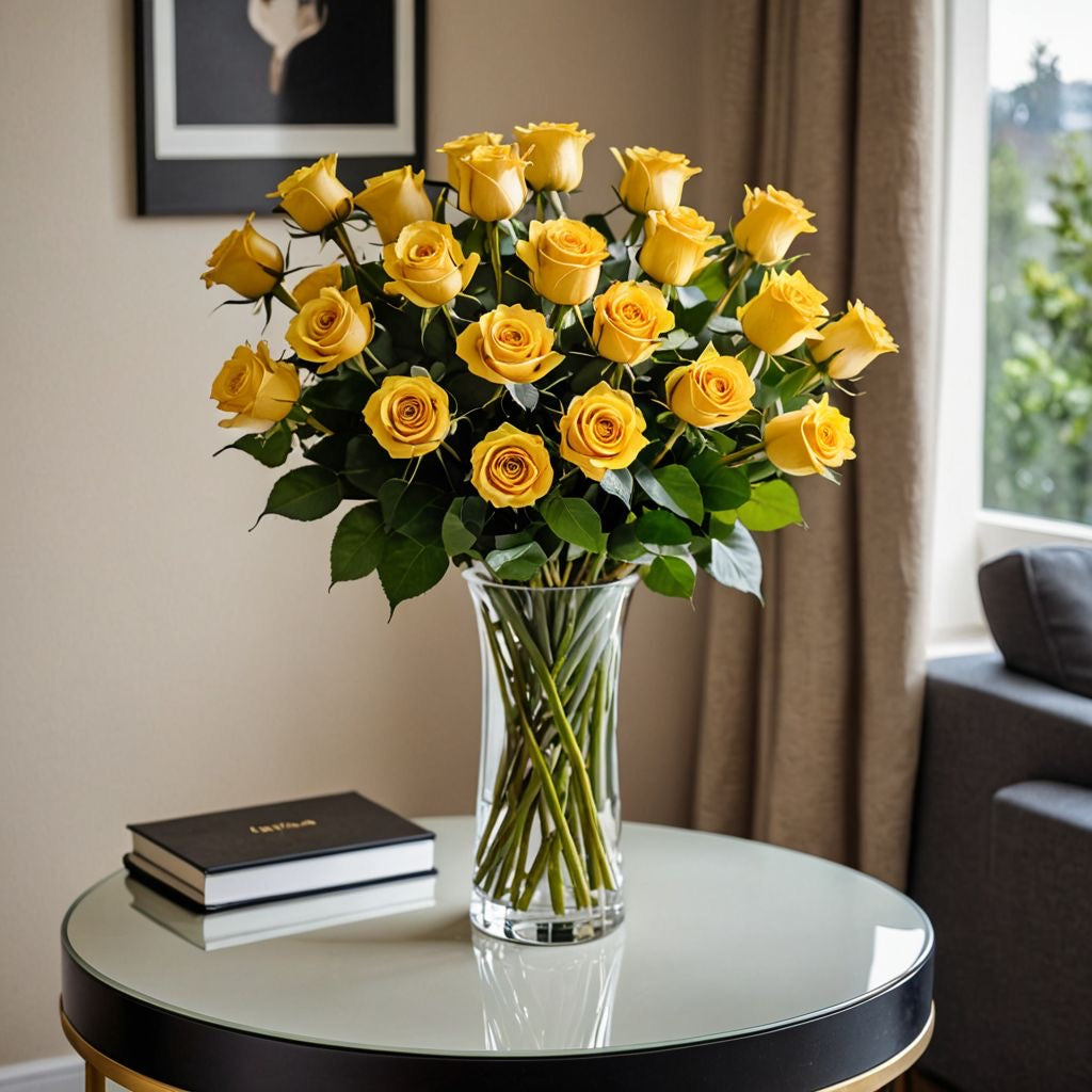 Bouquet of yellow roses – Aquarossa Farms