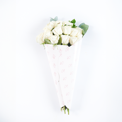 Bouquet of white roses